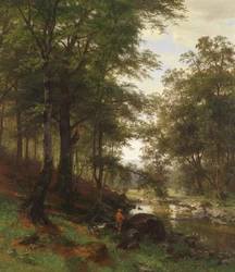 Idylle in het beukenbos